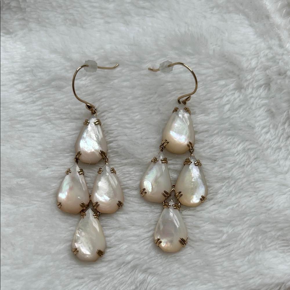 Stella & Dot Iridescent Teardrop Earrings
